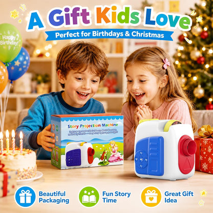 Story Dream Machine, Kids Projector, 4K HD Book Projector w/ 6 Story Cards